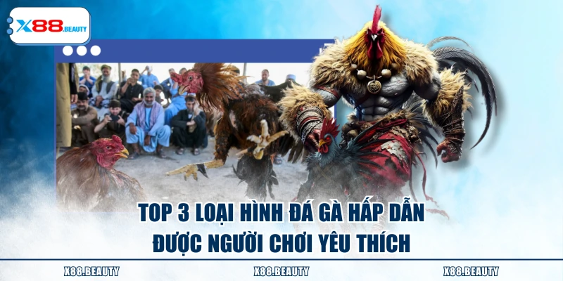 Top 3 loại hình đá gà hấp dẫn được người chơi yêu thích
