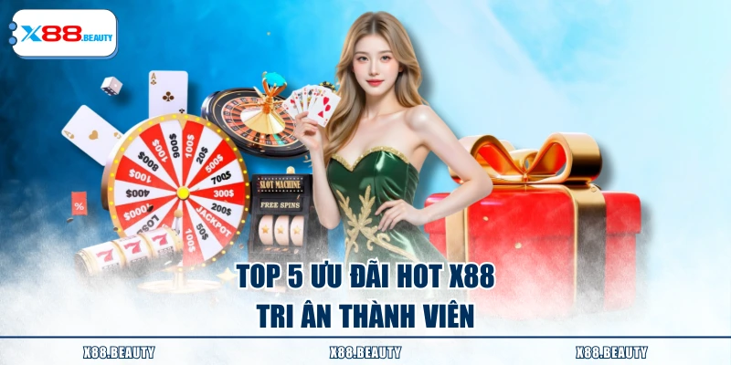 Top 5 ưu đãi hot X88 tri ân thành viên